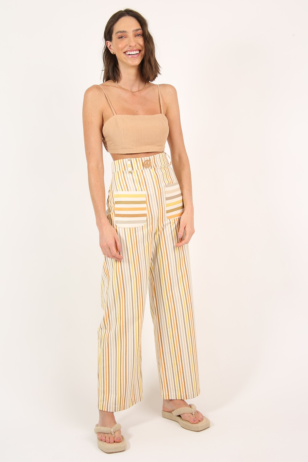 HAVANA FRAMED STRAIGHT PANTS