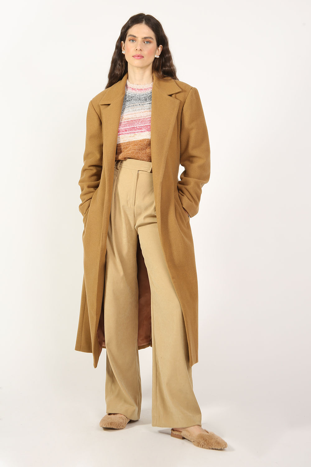 CASACO TRENCH COAT LONGO RENOIR FRAMED