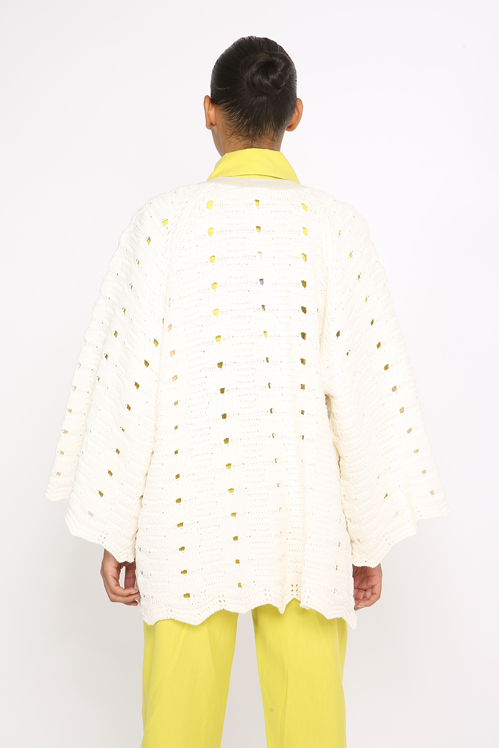 PERFORATED STONE KIMONO