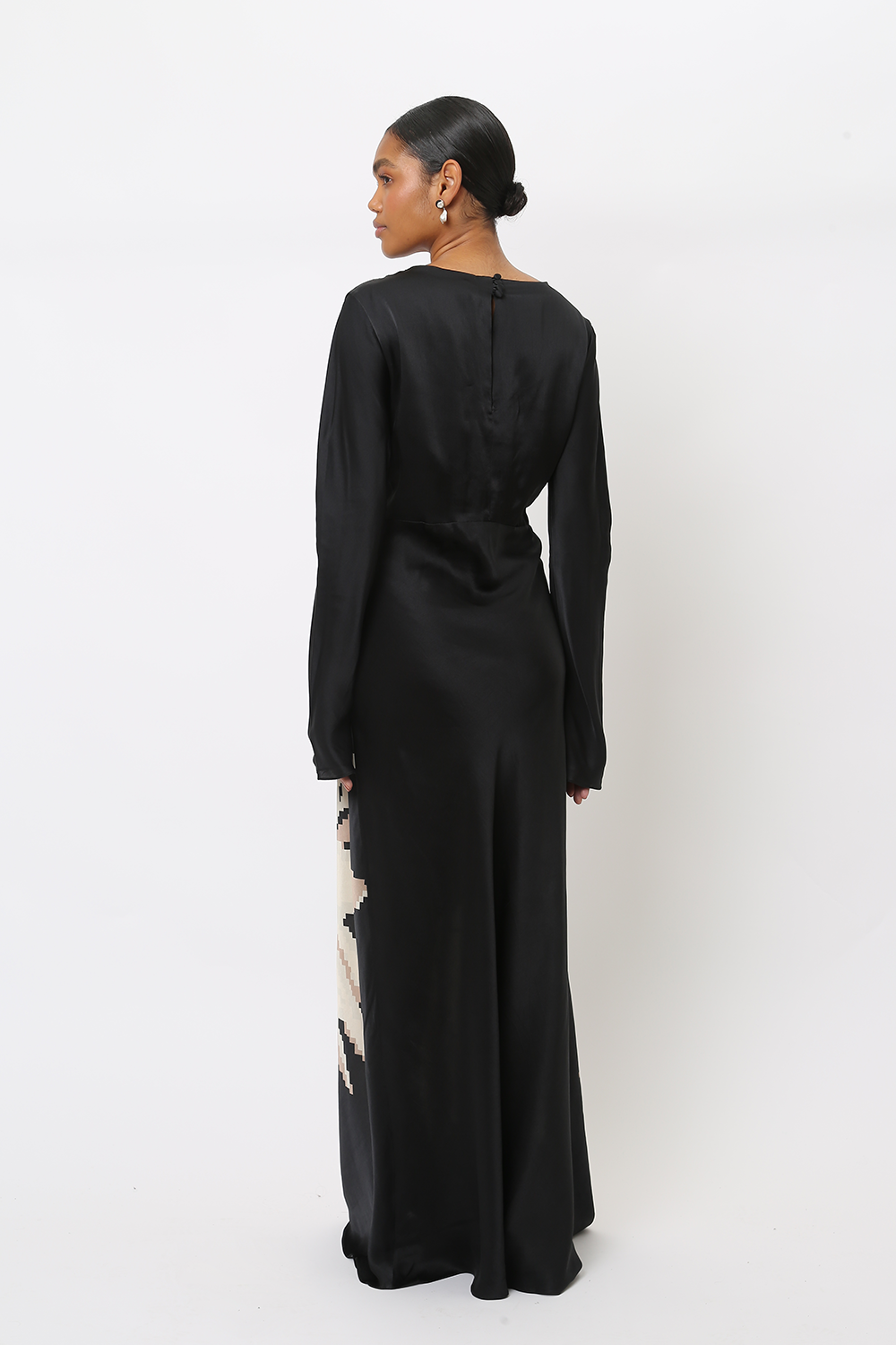 MANDACARU LINNEN SILK SATIN DRESS