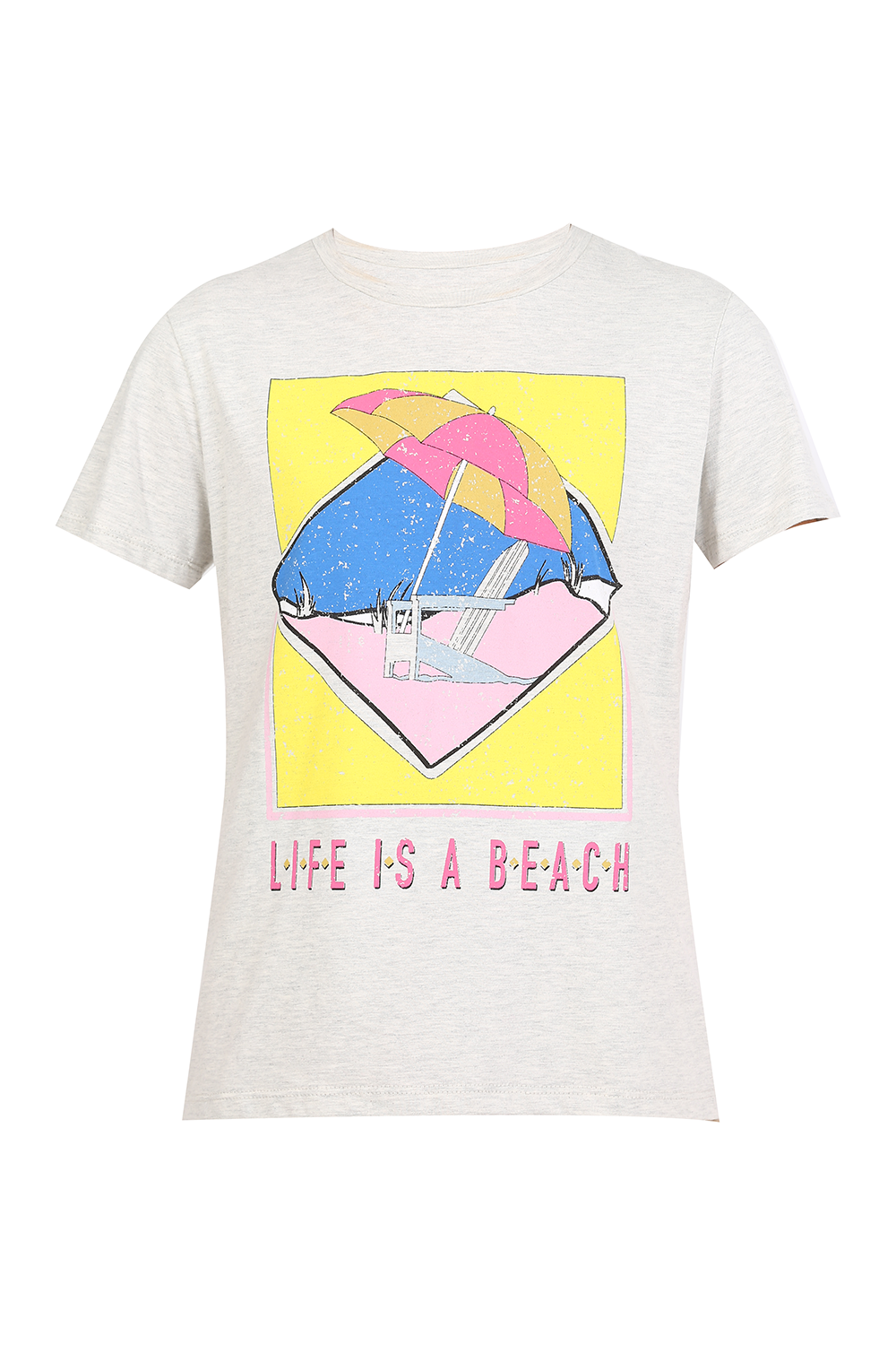 T-SHIRT LIFE IS A BEACH ALLMOST VINTAGE