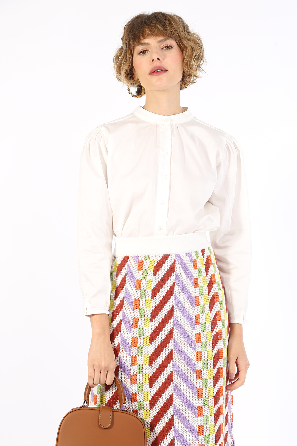 CAMISA CROPPED BLANC ALL MOST VINTAGE