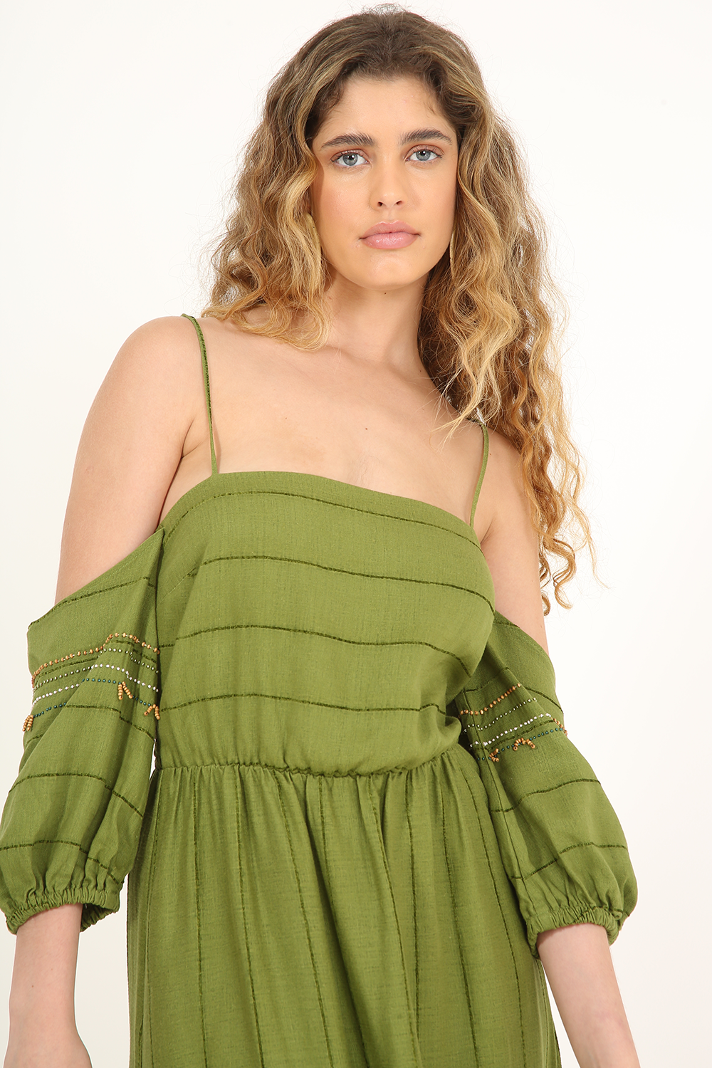 ALEHA GREEN JULIET DRESS