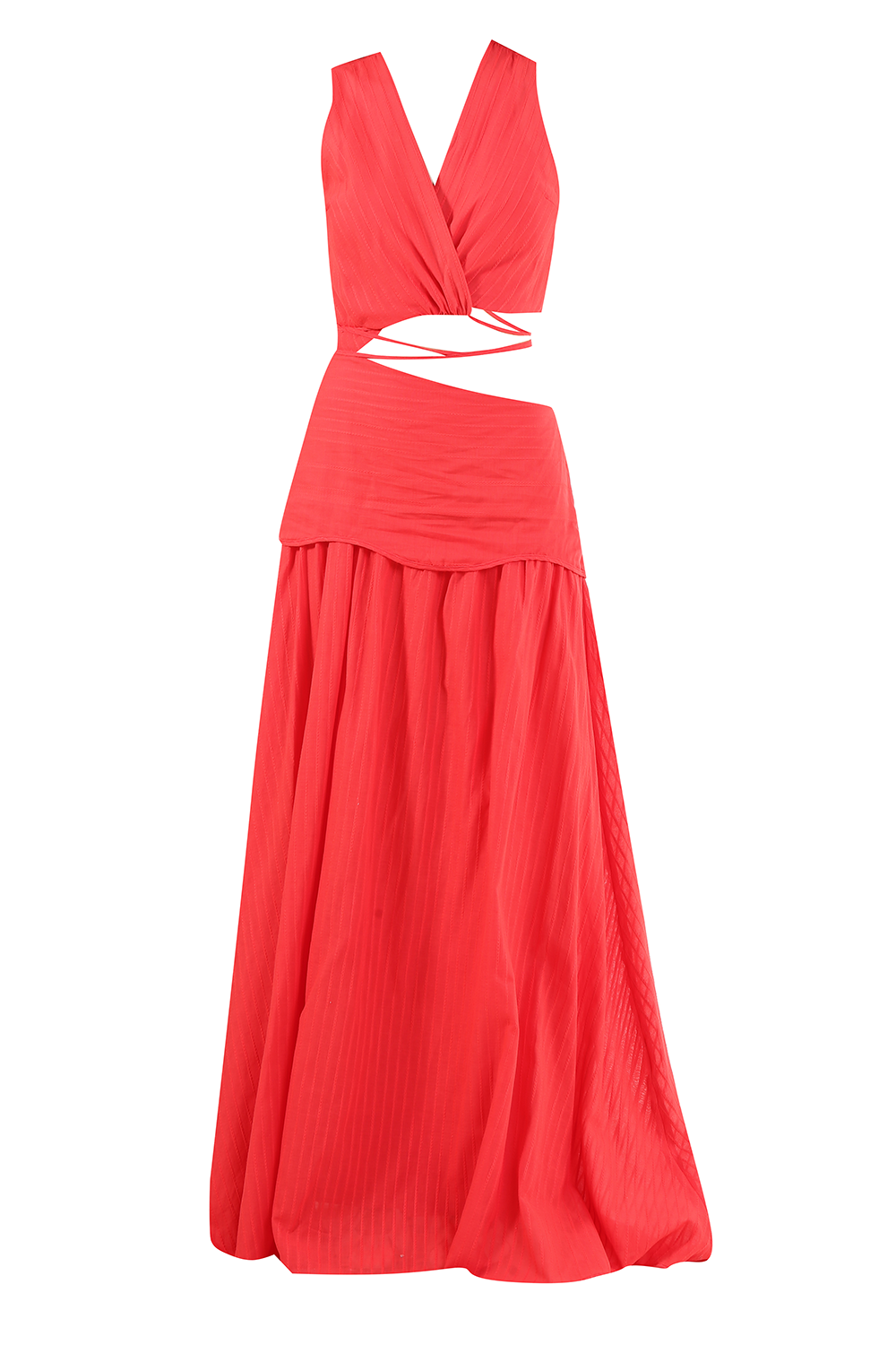 JUSTINE RED ALEHA DRESS