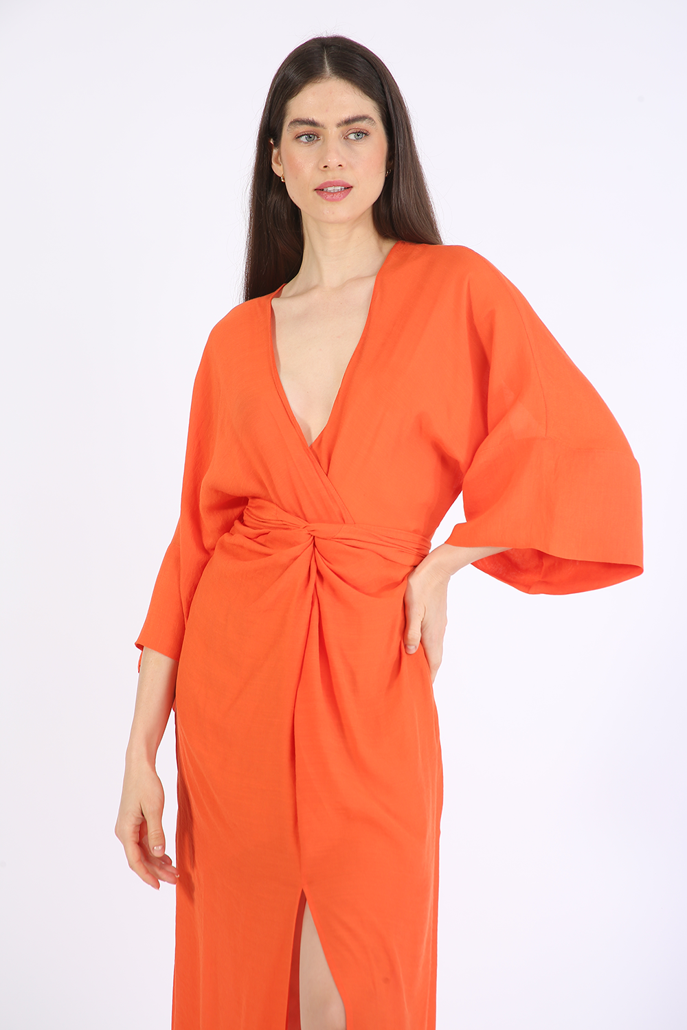 ALEHA ORANGE LIA DRESS