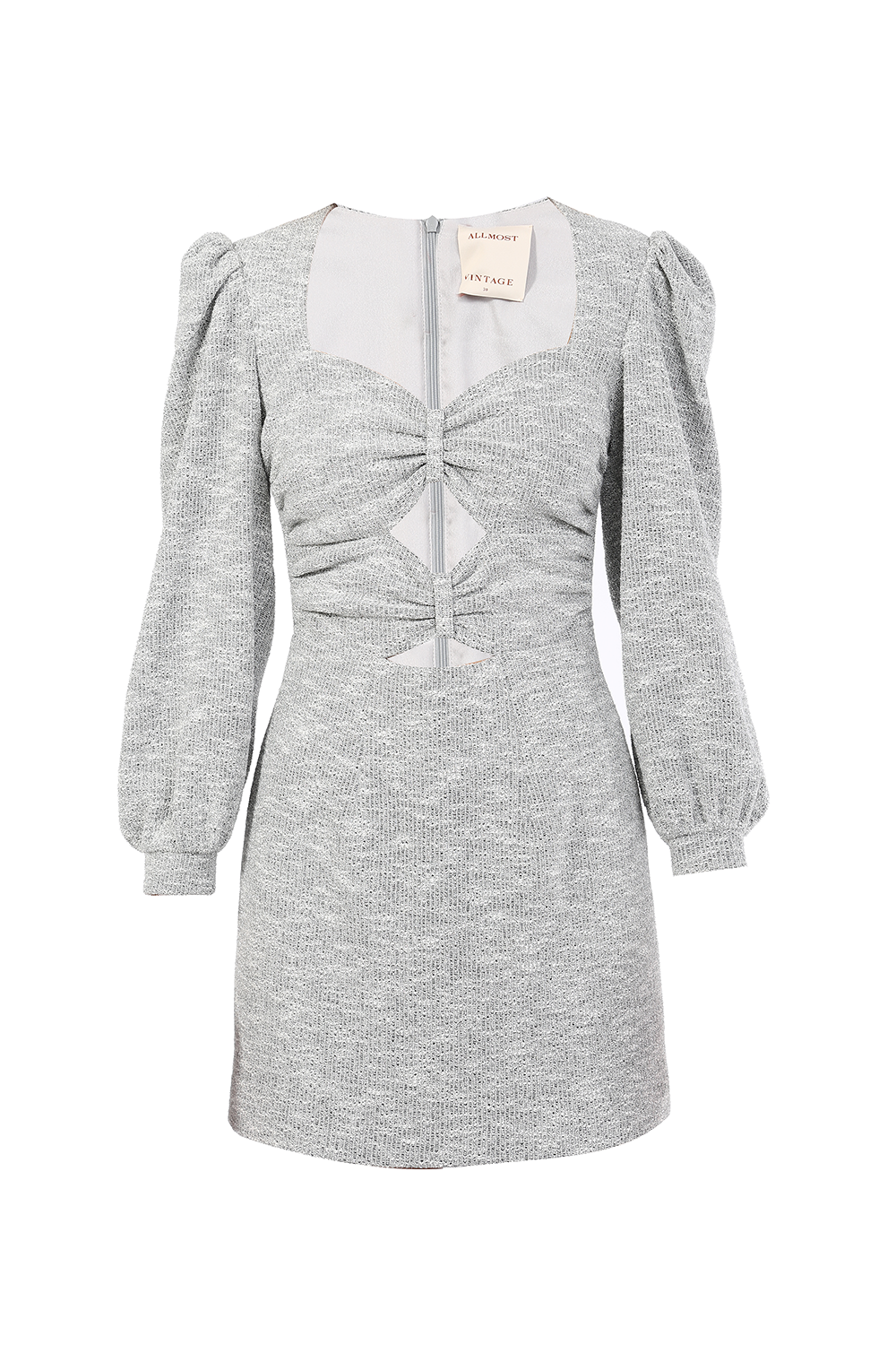 VESTIDO MINI GRIS ALL MOST VINTAGE