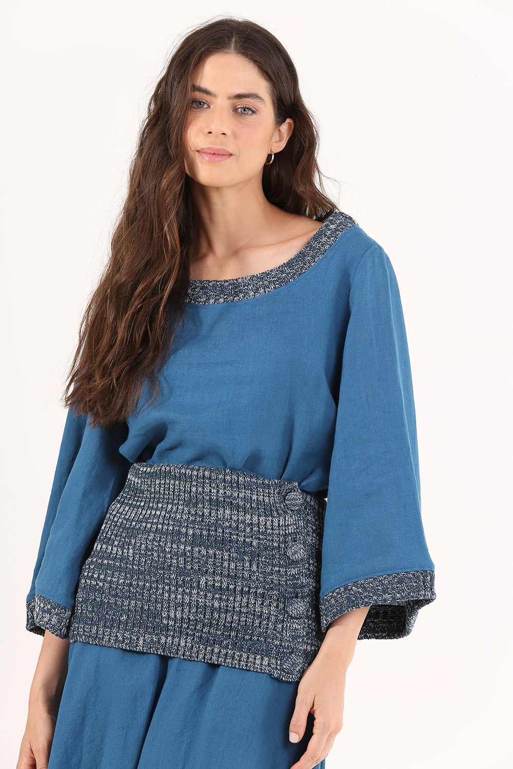 LINNEN LINEN LIGHTING BLOUSE