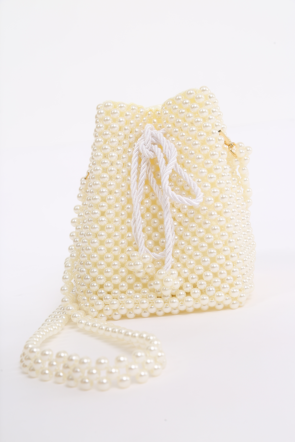 BOLSA BUCKET PEARL OFF WHITE FABI MARCHIORI