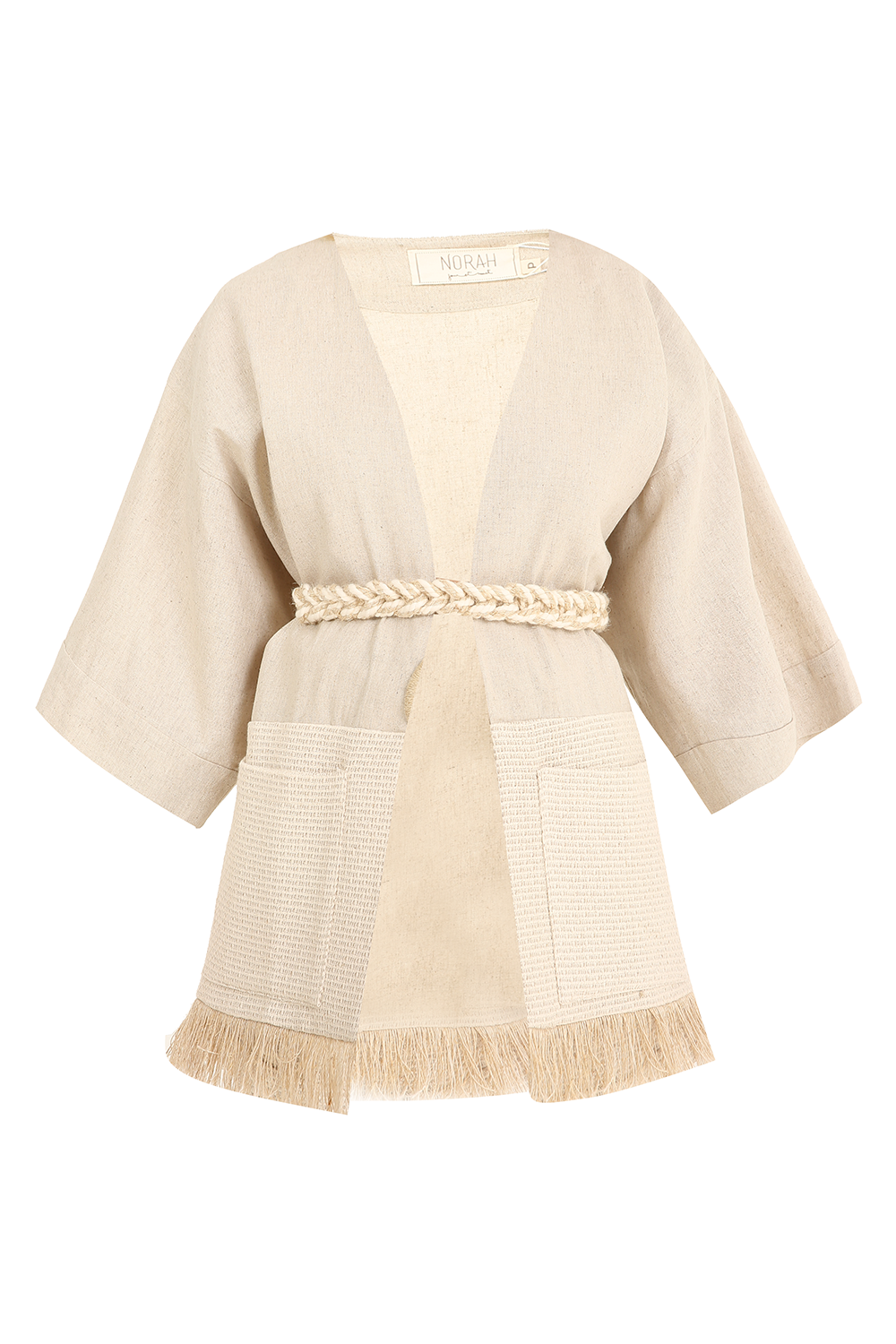 KIMONO FRINGE OFF WHITE NORAH DAY AND NIGHT