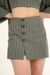 SHORTS SKIRT BUTTONS GREEN NORAH JOUR ET NUIT