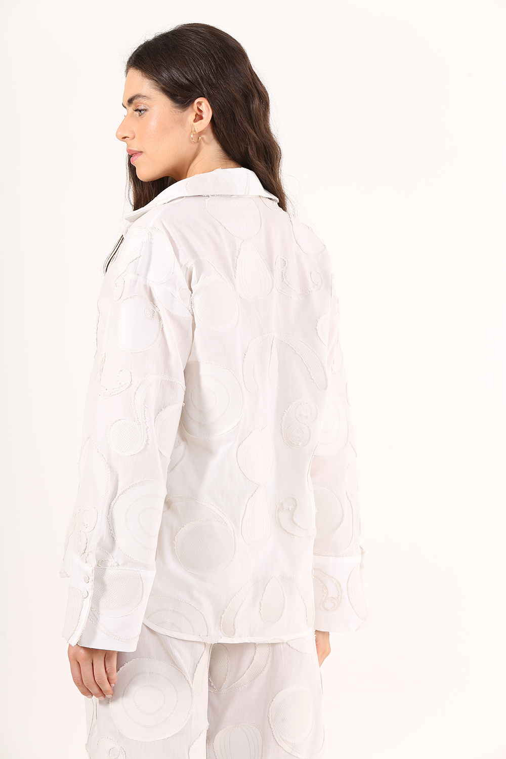 DONS JACQUARD ARABESQUE LINNEN SHIRT