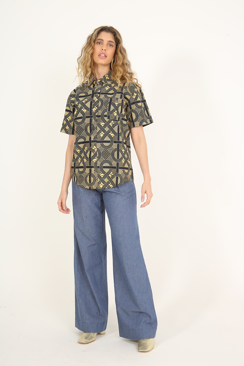 AFRICAN SHIRT NAVY SAMMAROCA